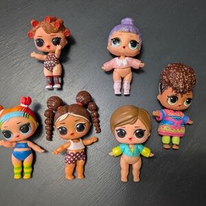 L.O.L. Surprise! Dolls Set - Pink, Purple, Blue, Brown